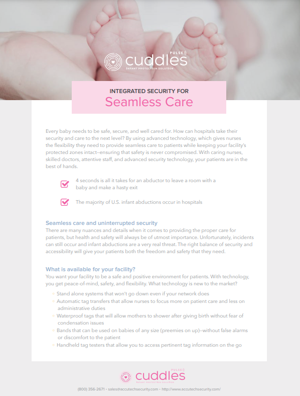 Integrated infant security system for seamless care